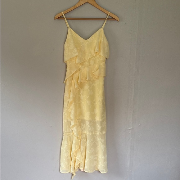 Wild Fable Asymmetrical Butter Yellow Dress XS - Picture 1 of 7
